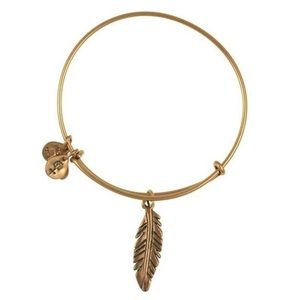 Alex and Ani Feather Charm Bangle